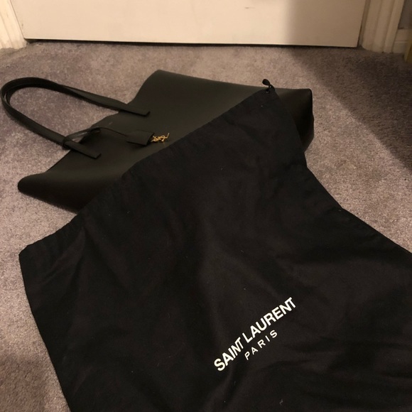 Saint Laurent Leather Tote Bag - Picture 14 of 16